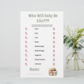 Papeterie Baby shower champignon qui est bébé comme (Debout devant)