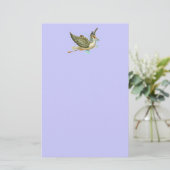 PAPETERIE BABY SHOWER STORK (Debout devant)