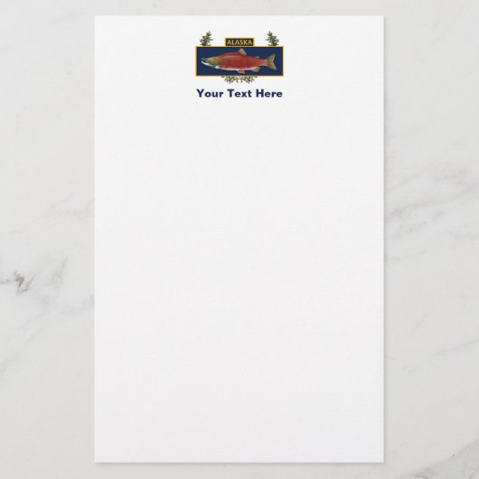 Papeterie Badge du pêcheur de combat de l'Alaska (Devant)