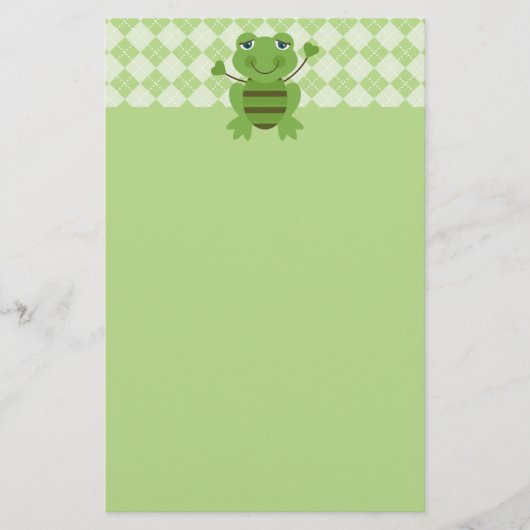 Papeterie Baguette Figure Frog avec Arrière - plan Jacquard (Devant)