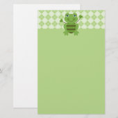 Papeterie Baguette Figure Frog avec Arrière - plan Jacquard (Devant / Derrière)