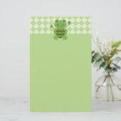 Papeterie Baguette Figure Frog avec Arrière - plan Jacquard (Debout devant)