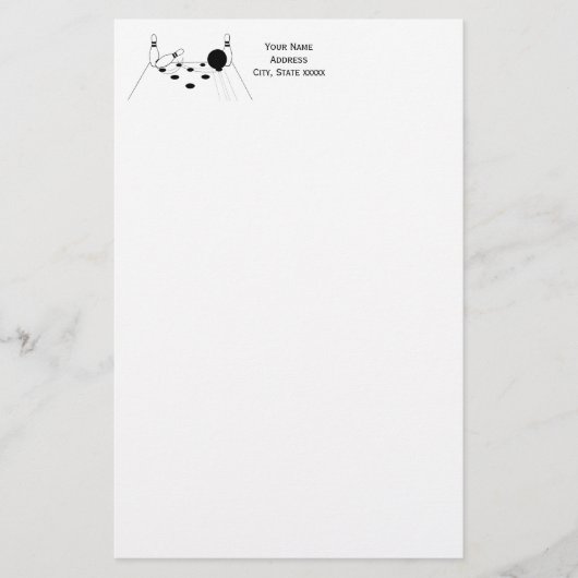 Papeterie Balle de bowling de sport et poupées (Devant)