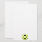 Papeterie balle de golf visage souriant (Devant / Derrière)