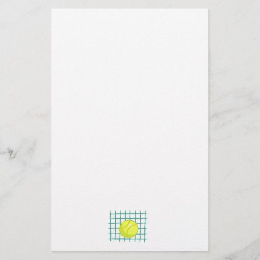 Papeterie balle de tennis et net simple graphique (Devant)