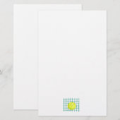 Papeterie balle de tennis et net simple graphique (Devant / Derrière)