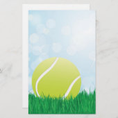 Papeterie balle de tennis sur l'herbe (Devant / Derrière)