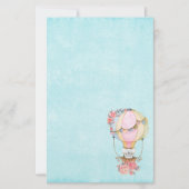 Papeterie Ballons à air chaud mignon avec aquarelle à ours (Devant)