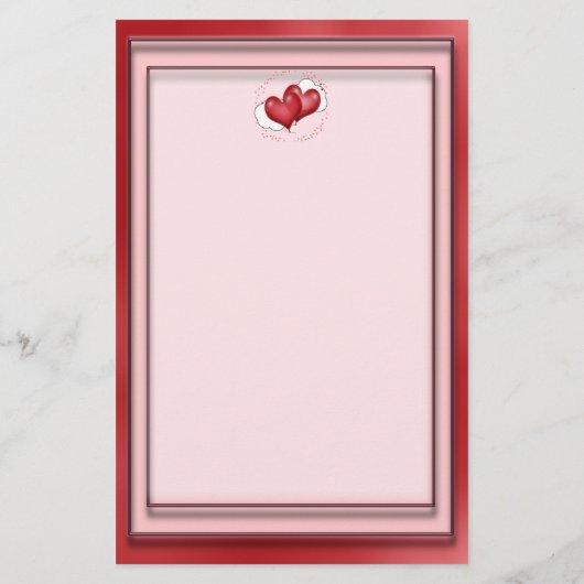 Papeterie Ballons Coeurs Avec Petits Coeurs (Dos)