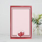 Papeterie Ballons Coeurs Avec Petits Coeurs (Debout devant)