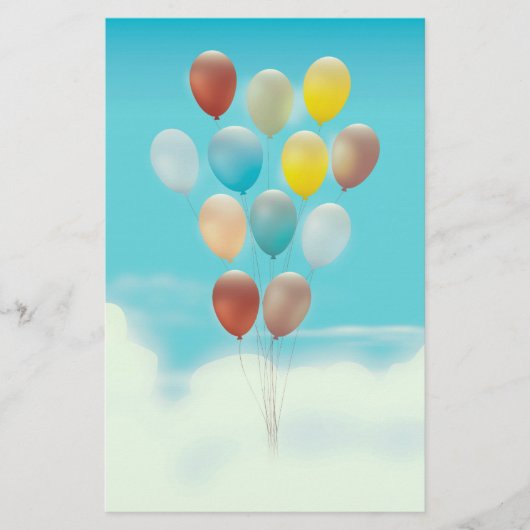 Papeterie Ballons Flottants Vintage (Devant)