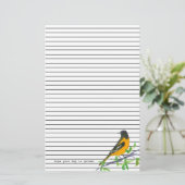 Papeterie Baltimore Oriole Jour d'or Noir (Debout devant)