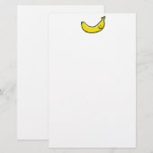 Papeterie Banane jaune drôle (Devant / Derrière)