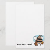 Papeterie Bande dessinée d'abeille (Devant / Derrière)