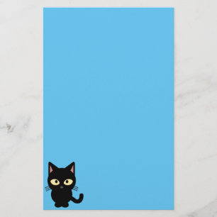 Papeterie Bande dessinée mignonne de chat noir