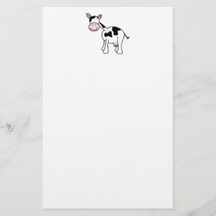 Papeterie Bande dessinée noire et blanche de vache