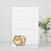 Papeterie Bande dessinée Pomeranian (Debout devant)