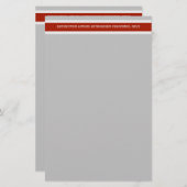 Papeterie Bande rouge Accès restreint Danger de construction (Devant / Derrière)