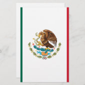 Papeterie Bandera de México - Drapeau du Mexique - Drapeau d (Devant / Derrière)