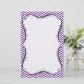 Papeterie Bandes Chevron Violet De Raisin (Debout devant)