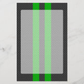 Papeterie Bandes de course Accent Green Carbon Fibre Style (Devant)