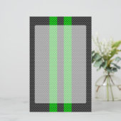 Papeterie Bandes de course Accent Green Carbon Fibre Style (Debout devant)