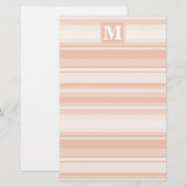 Papeterie Bandes de pêche monogramme (Devant / Derrière)