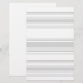 Papeterie Bandes gris clair (Devant / Derrière)
