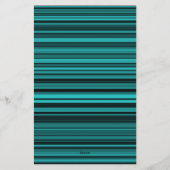 Papeterie Bandes noires turquoises (Dos)