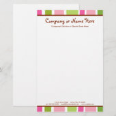 Papeterie bandes rétro (Devant / Derrière)