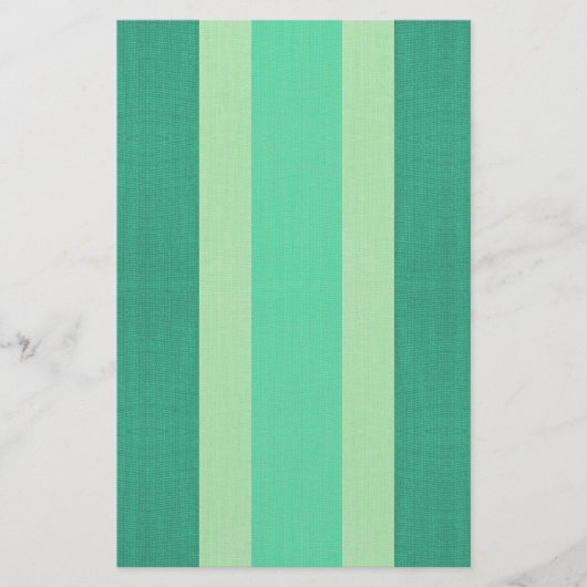 Papeterie Bandes vertes et turquoise (Devant)