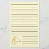 Papeterie Baritone Musicien enseignant (Dos)