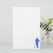 Papeterie Base-ball royal bleu et blanc (Debout devant)