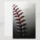 Papeterie Baseball en gros plan (Devant / Derrière)