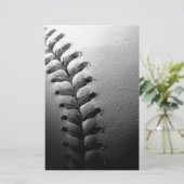 Papeterie Baseball en noir et blanc en gros plan (Debout devant)