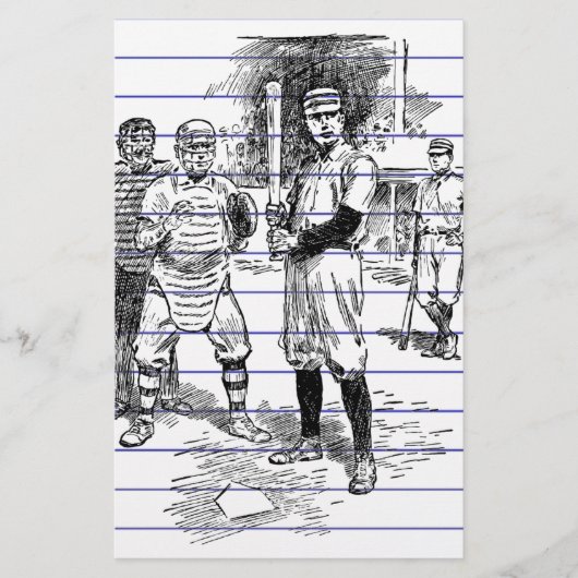 Papeterie Baseball : Joueurs (Devant)