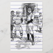 Papeterie Baseball : Joueurs (Dos)