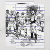 Papeterie Baseball : Joueurs (Devant / Derrière)