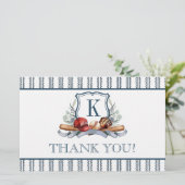 Papeterie Baseball plié Merci Note (Debout devant)