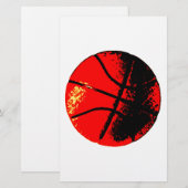 Papeterie Basket-ball Pop Art (Devant / Derrière)