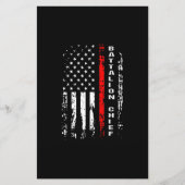 Papeterie Bataillon des pompiers Bataillon en chef Cadeau en (Devant)