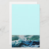 Papeterie Bateau dans la mer dans la tempête (Devant / Derrière)