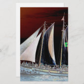 Papeterie Bateaux sous voile (Devant / Derrière)