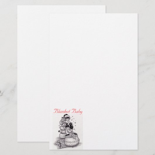 Papeterie bathingbab, bébé couvrant (Devant / Derrière)