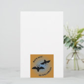 Papeterie Bats d'Halloween bleu orange (Debout devant)