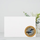 Papeterie Bats d'Halloween bleu orange (Debout devant)