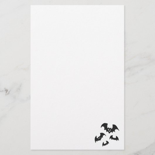 Papeterie Battes de Halloween (Devant)