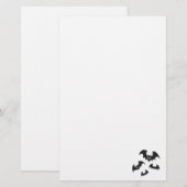 Papeterie Battes de Halloween (Devant / Derrière)