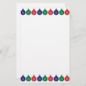 Papeterie Bauble Motif Noël (Devant / Derrière)