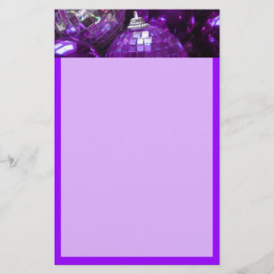 Papeterie Baubles violet en-tête stationery violet